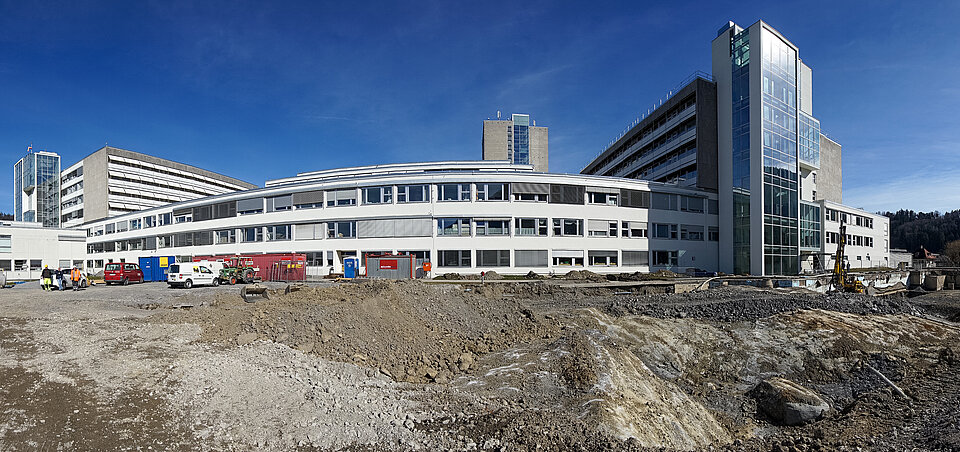 Baustelle Landeskrankenhaus Feldkirch OP Zentrum