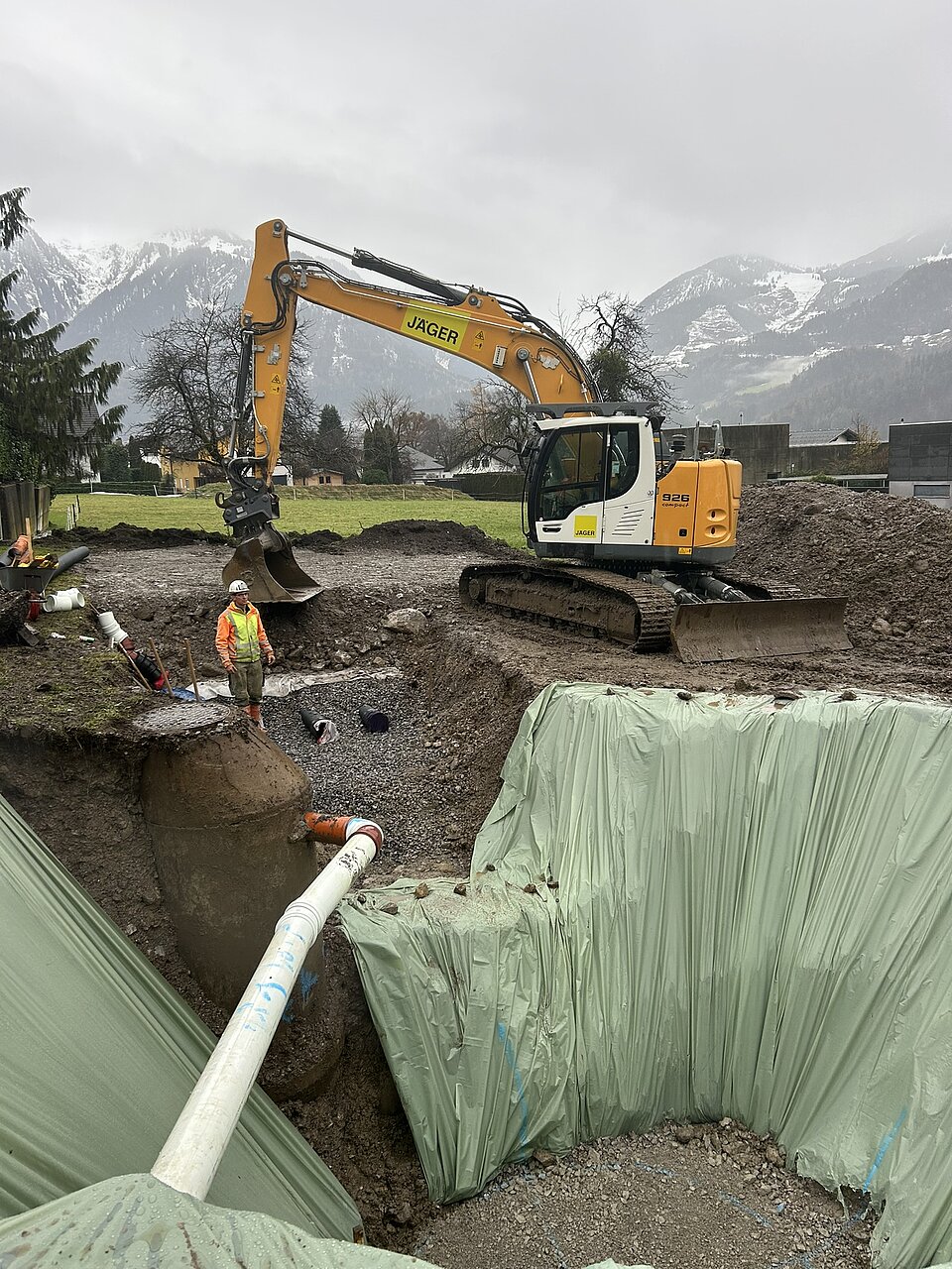 Baustelle Wasserversorgungsanlage Nüziders