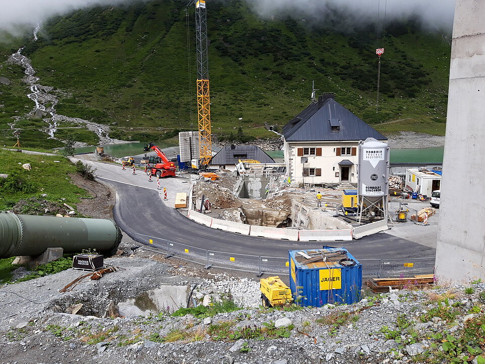 Baustelleneinrichtung Obervermuntwerk I