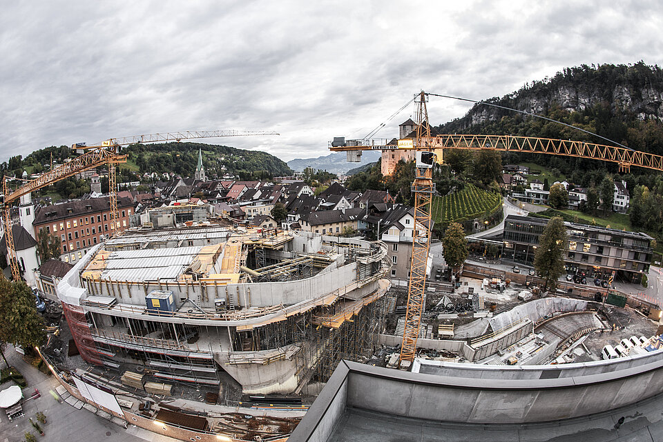 Übersichtsfoto Montforthaus in Bau