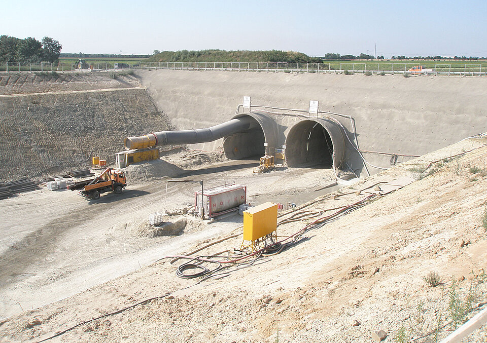 Übersichtsbild Portal Osterbergtunnel