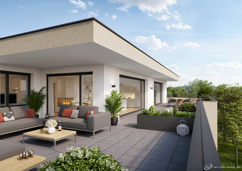 Visualisierung Terrasse