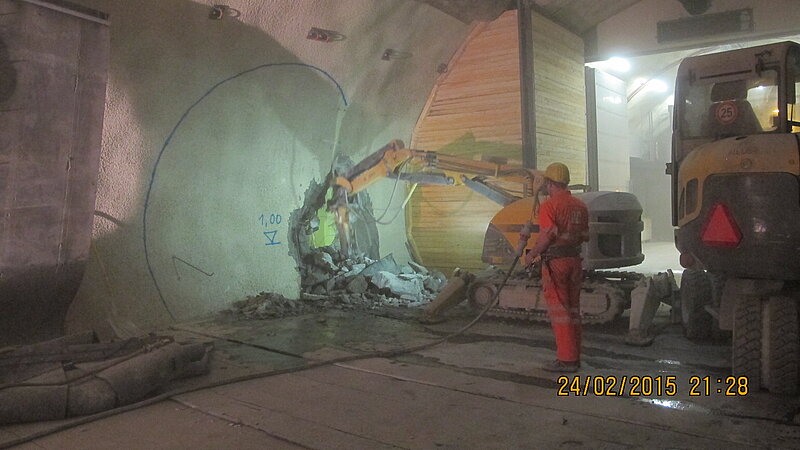 Arbeiten im Tunnel