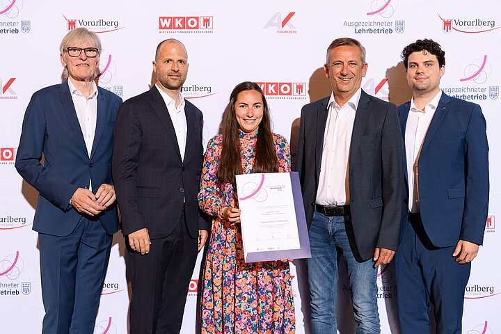 Gruppenfoto Ausgezeichneter Lehrbetrieb 2023